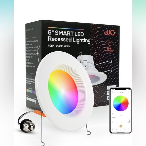 JJC 5/6 Inch Smart LED Recessed Lights - Picture 1 of 3